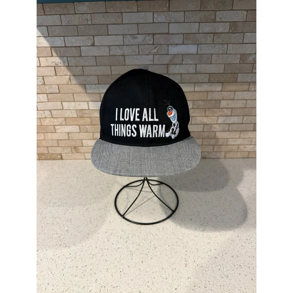 Frozen I Love all Things Warm flatbilled Disney cap hat adjustable snapback